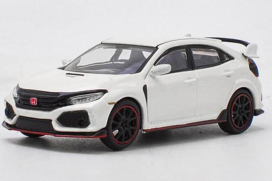 Diecast Honda Civic Type R Model White 1:64 Scale By TSM Model