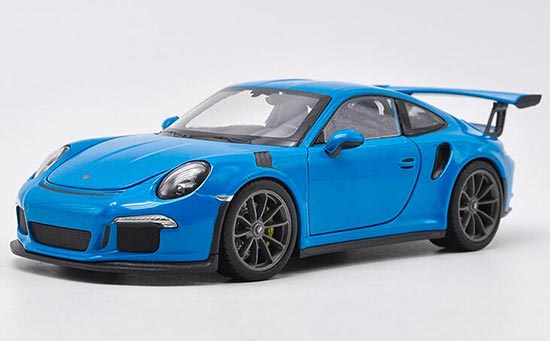 Diecast Porsche 911 GT3 RS Model 1:24 Scale Red / Blue By Welly