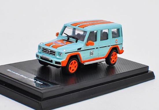 Diecast Mercedes Benz G500 4X4 Model 1:64 Scale Blue