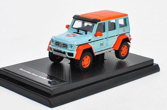 Diecast Mercedes Benz G63 AMG 4X4 Model 1:64 Scale Blue