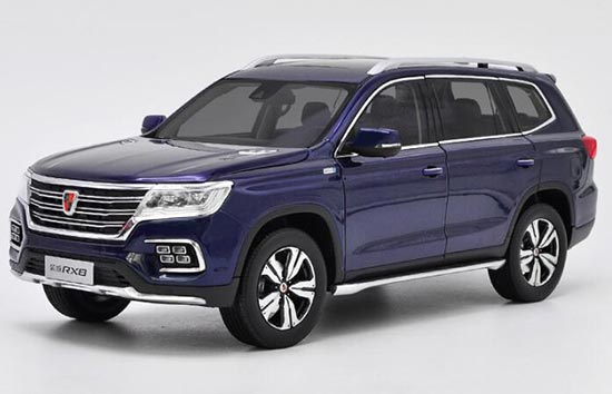 Diecast Roewe RX8 SUV Model 1:16 Scale Blue / Brown