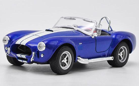 Diecast Ford Shelby Cobra 427 SC Model 1:24 Red / Blue By Welly