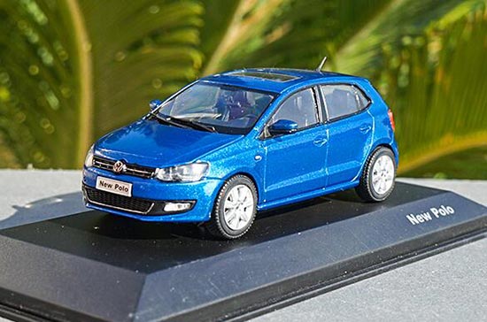 Diecast 2012 Volkswagen New Polo Model 1:43 Scale Blue / Red