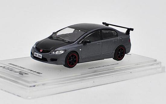 Diecast Honda Civic Type R FD2 Model Gray 1:64 Scale