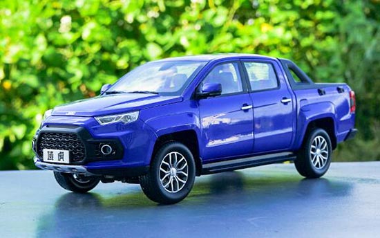 Diecast JMC Yuhu Pickup Truck Model 1:18 Scale Blue