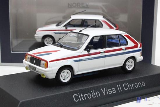 Diecast Citroen Visa Chrono Model 1:43 Scale White By Norev