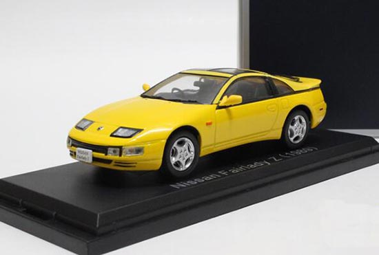 Diecast Nissan Fairlady Z Model Yellow 1:43 Scale By Norev