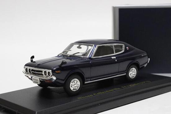 Diecast Nissan Violet 1973 Model 1:43 Scale Deep Blue By Norev