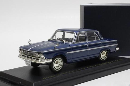 Diecast Nissan Prince Gloria Super 6 Model 1:43 Blue By Norev