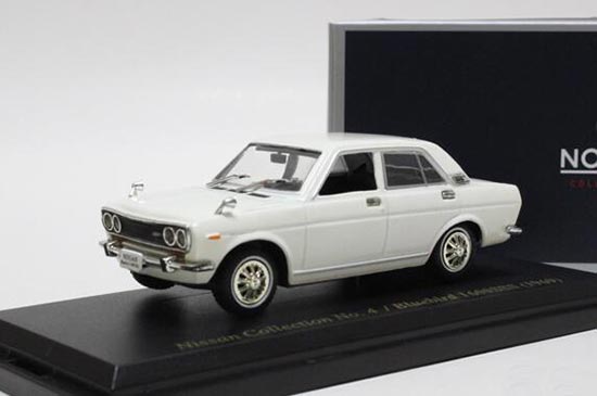 Diecast Nissan Bluebird 1600SSS Model White 1:43 Scale By Norev