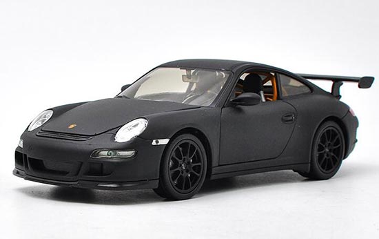Diecast Porsche 911 997 GT3 RS Model 1:24 Black By Welly