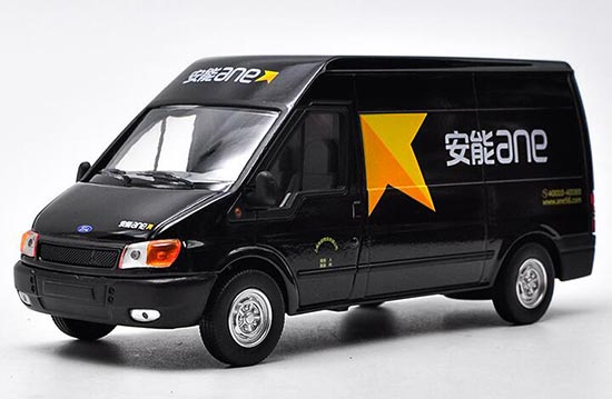 Diecast Ford Transit Model 1:32 Black Ane Logistics Painting