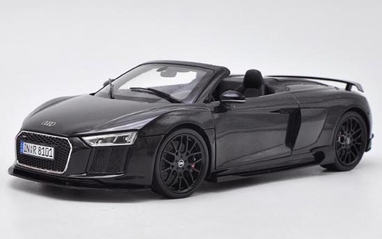 Diecast Audi R8 Spyder Model Black 1:18 Scale