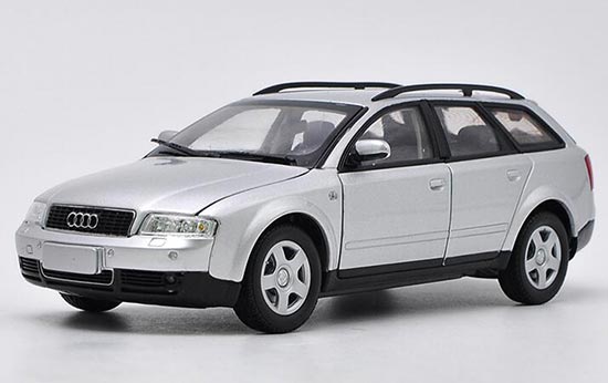 Diecast Audi A4 Sportback Model 1:24 Scale Silver - Click Image to Close