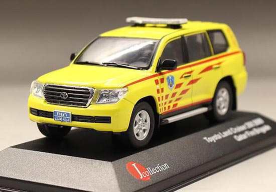 Diecast Toyota Land Cruiser 200 Model 1:43 Yellow J-collection