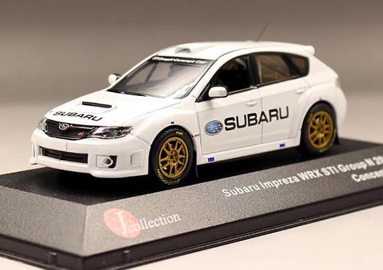 Diecast Subaru Impreza WRX STI Group N Model 1:43 Scale White
