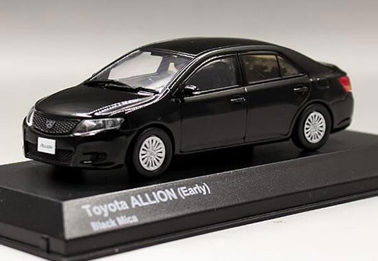 Diecast Toyota Allion Model 1:43 Scale Black / White By Kyosho