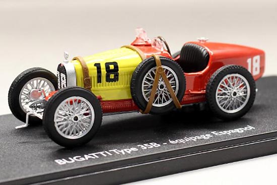 Diecast Bugatti Type 35B Model 1:43 Scale Red By Eligor