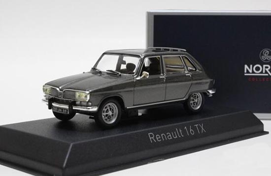 Diecast Renault 16 TX Model Gray / Brown 1:43 Scale By NOREV