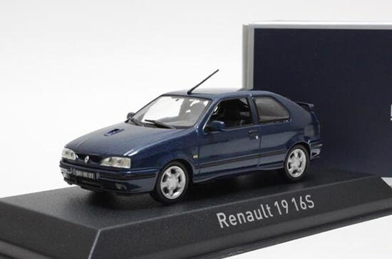 Diecast Renault 19 16S Model 1:43 Scale Blue By NOREV