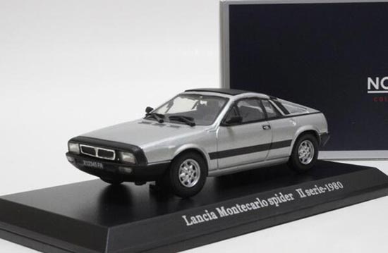 Diecast Lancia Montecarlo Spider Model 1:43 Silver By NOREV