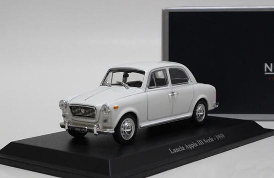 Diecast 1959 Lancia Appia Serie Model White 1:43 Scale By Norev