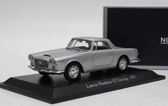 Diecast Lancia Flaminia GT Touring Model Silver 1:43 By Norev