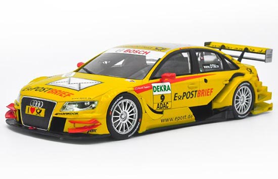 Diecast 2011 Audi A4 DTM Model Yellow 1:18 Scale by NOREV