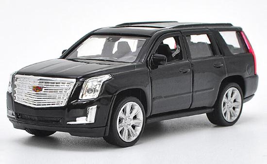 Diecast 2017 Cadillac Escalade Toy 1:36 Scale Black By Welly