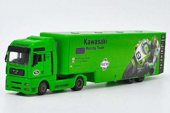 Diecast MAN Semi Truck Model Green 1:87 Scale By Italeri