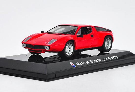 Diecast 1973 Maserati Bora Gruppo 4 Model 1:43 Scale Red