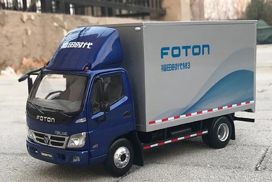 Diecast Foton Forland M3 Box Truck Model 1:24 Scale Blue