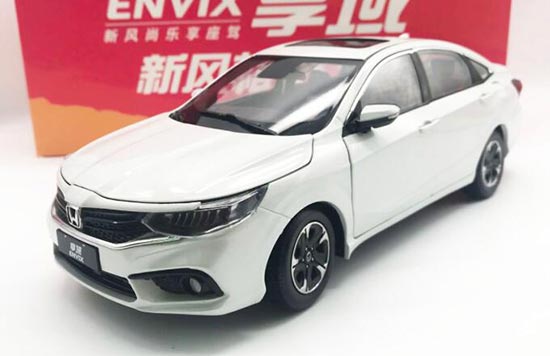 Diecast Honda Envix Car Model White 1:18 Scale