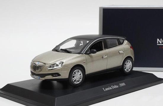 Diecast 2008 Lancia Delta Model 1:43 Champagne By NOREV
