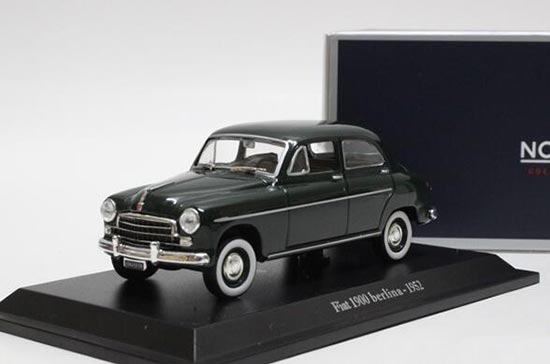 Diecast 1952 Fiat 1900 Berlina Model 1:43 Dark Green By NOREV