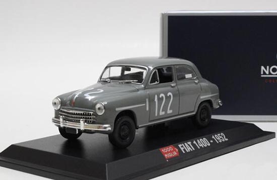 Diecast 1952 Fiat 1400 Model 1:43 Scale Gray By NOREV