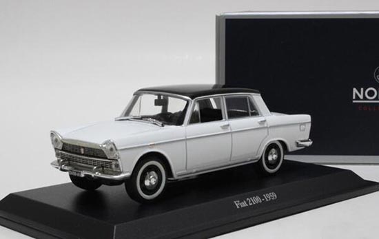 Diecast 1959 Fiat 2100 Model 1:43 Scale White By NOREV