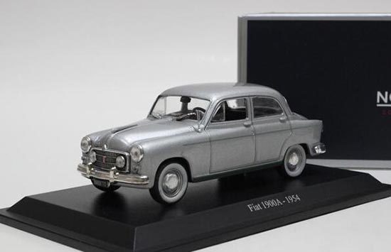 Diecast 1954 Fiat 1900A Diesel Model 1:43 Scale Silver By NOREV