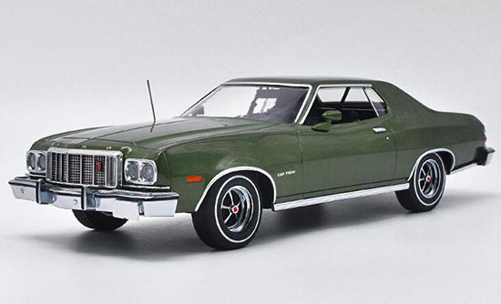 Diecast 1976 Ford Gran Torino Model Green 1:18 By Greenlight