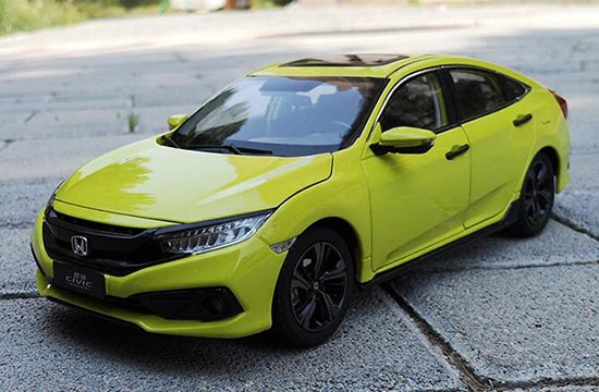 Diecast 2019 Honda New Civic Model 1:18 Scale Green