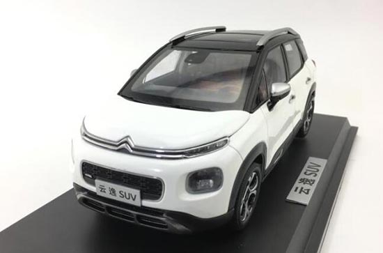 Diecast Citroen C4 Aircross SUV Model 1:18 Scale White / Orange