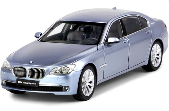 Diecast BMW 7 Series Active Hybrid Model 1:18 Blue By Kyosho