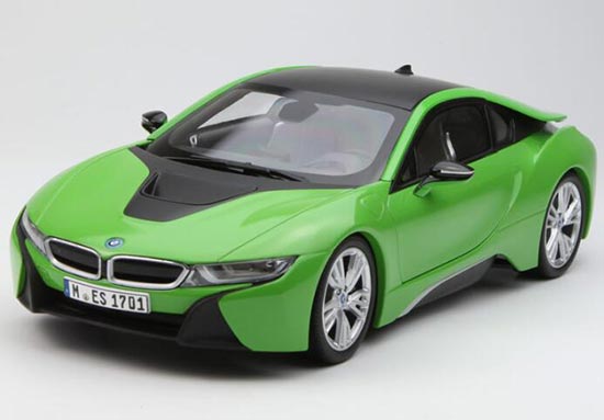 Diecast BMW I8 Model Green/ Purple /Red /Yellow 1:18 By Paragon