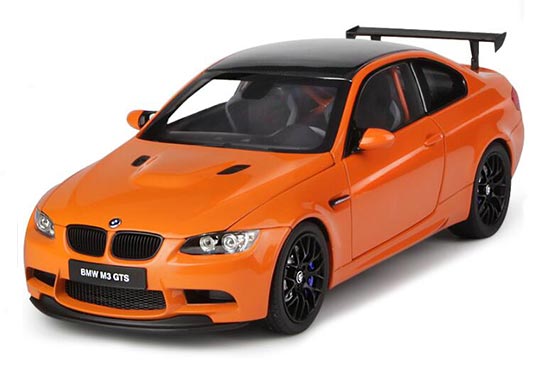 Diecast BMW M3 GTS Model Orange 1:18 Scale By Kyosho