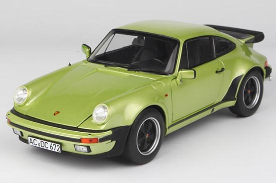 Diecast Porsche 911 Turbo Model Green 1:18 Scale By NOREV