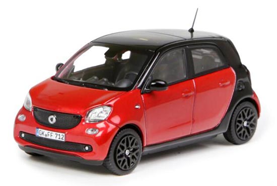 Diecast Smart Forfour Model Red 1:43 Scale By NOREV