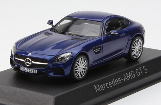 Diecast Mercedes AMG GT S Model Blue 1:43 Scale By NOREV