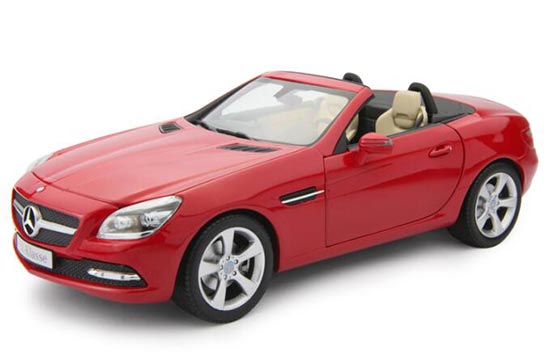 Diecast Mercedes Benz SLK-Class Roadster Model 1:18 Scale Red
