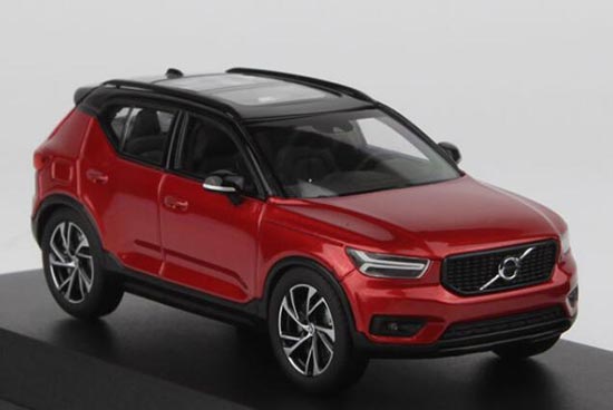 Diecast Volvo XC40 SUV Model 1:43 Scale Red / Gray
