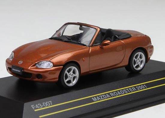 Diecast Mazda Roadster Model 1:43 Scale Orange By First
